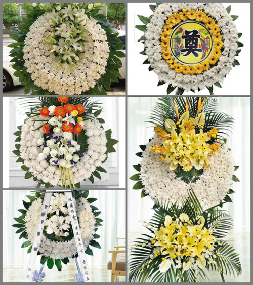 山西运城平陆县洪池乡刘湛村花圈速递